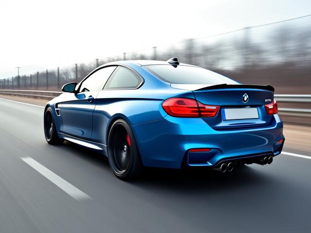 Alpenglow Studio getunter BMW M4 in einer dynamischen Pose